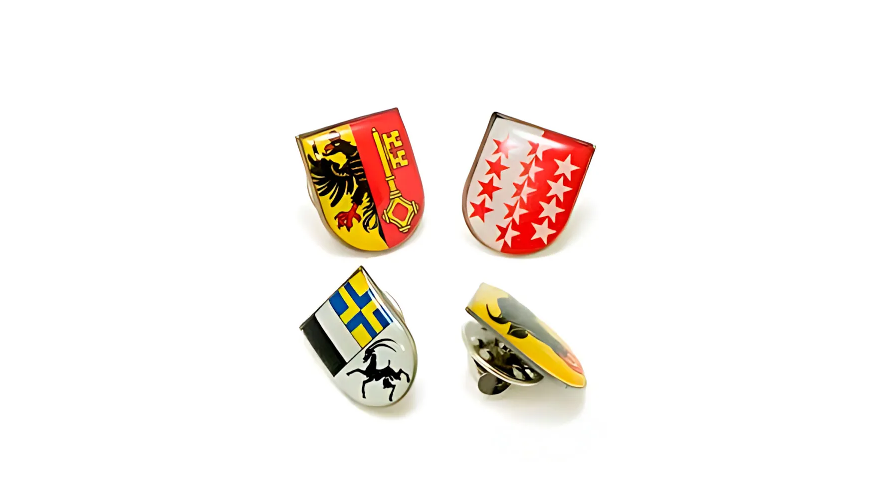 Pins metálicos personalizados com brasões (emblemas esmaltados)